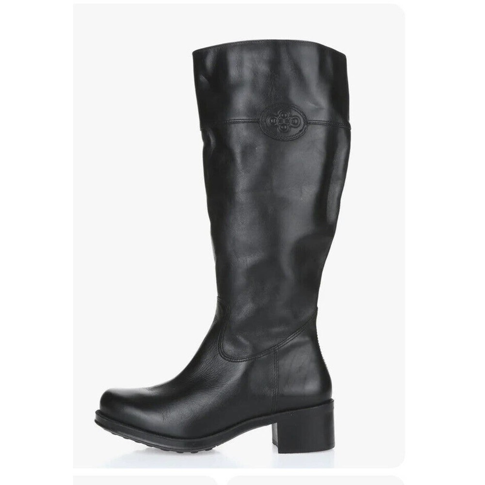 Womens Andre Assous Legendary 228848 Black Leather Tall Boots Shoes Size 36 M